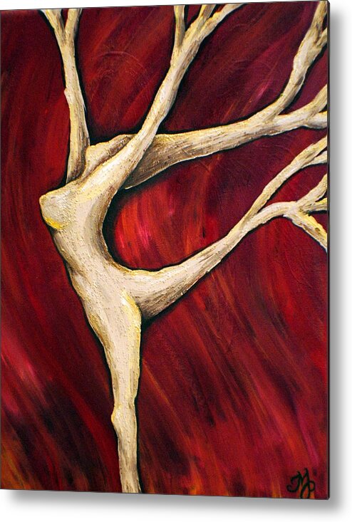 Tree Metal Print featuring the painting Tree Spirit by Meganne Peck