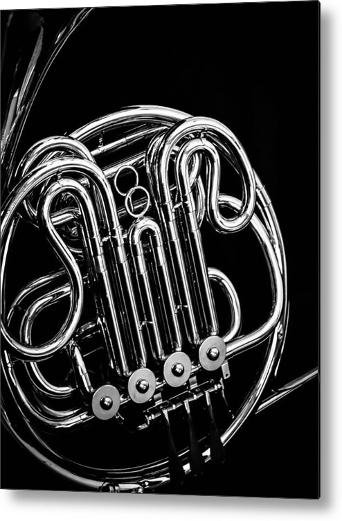 French Horn Metal Print featuring the photograph Twisted Silver by Stacy Michelle Smith