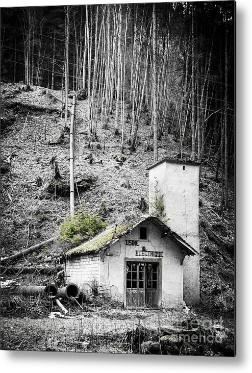 Mother Nature Metal Print featuring the photograph Usine Electrique au Naturale by Silken Photography