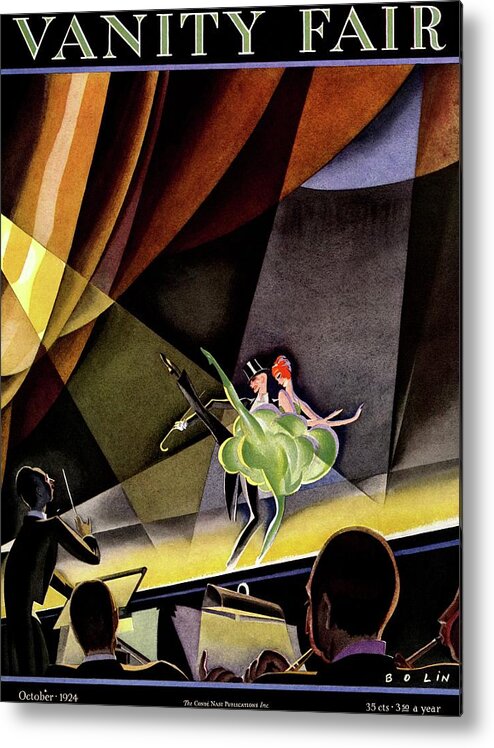 Illustration Metal Print featuring the photograph Vanity Fair Cover Featuring Two Performers by William Bolin