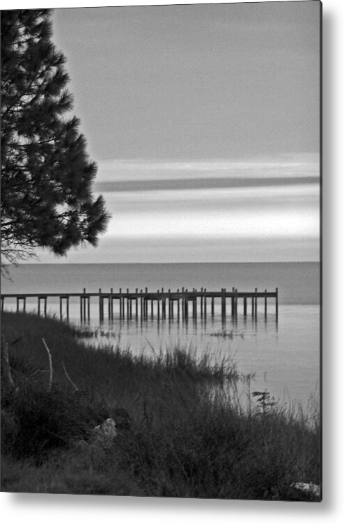Ocean Metal Print featuring the photograph View of the Old Dock by Jennifer Robin