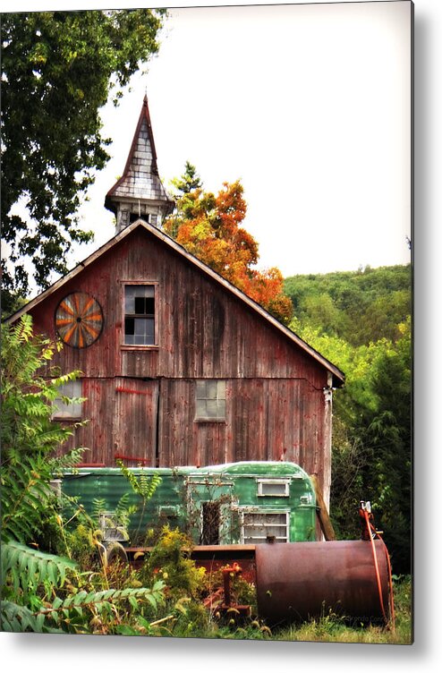 Vintage Autumn Metal Print featuring the photograph Vintage Autumn by Dark Whimsy