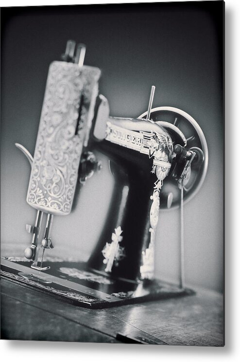 Vintage Metal Print featuring the photograph Vintage Machine by Kelley King