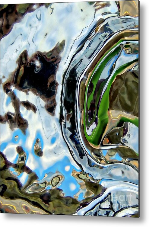 Abstract Metal Print featuring the photograph Water Captivates by Marcia Lee Jones