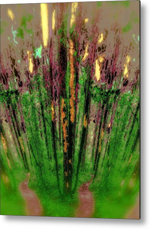 Wax Forest Metal Print featuring the photograph Wax Forest Cathedral by Laureen Murtha Menzl