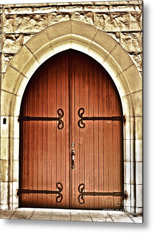 Door Metal Print featuring the photograph Where It Begins by Paul Topp