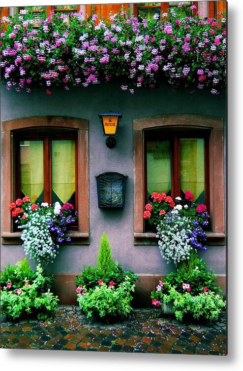 Windows Metal Print featuring the photograph Windows and Doors 1 by Maria Huntley