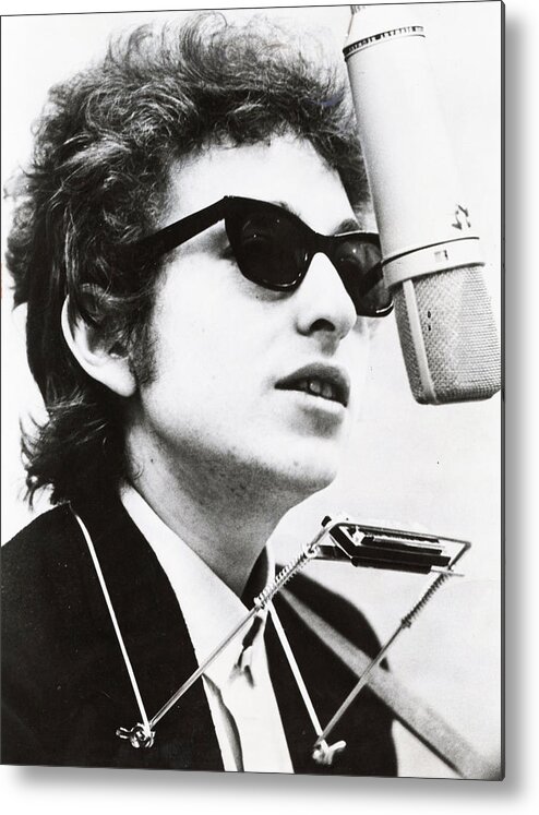 #faatoppicks Metal Print featuring the photograph Young Bob Dylan by Retro Images Archive