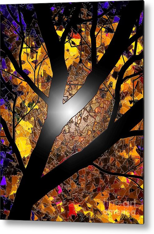 Tree Metal Print featuring the painting Ahh Wax by Steven Lebron Langston