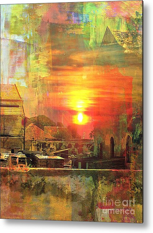Fania Simon Metal Print featuring the mixed media Another Day in Poverty by Fania Simon
