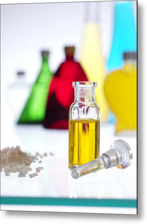 Aromatherapy Oils Metal Print by Tek Image - Science Photo Gallery