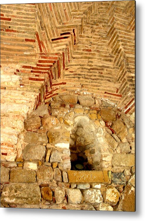 Digital Photography Metal Print featuring the photograph Brick Tower by Jean Wolfrum