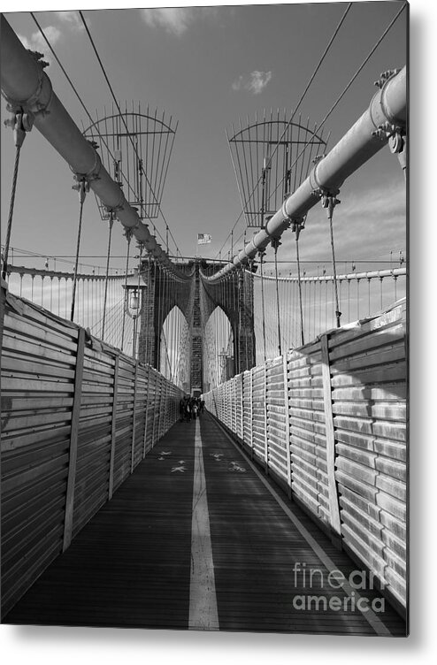 Brooklyn Metal Print featuring the photograph Brooklyn Bridge 6 by Padamvir Singh