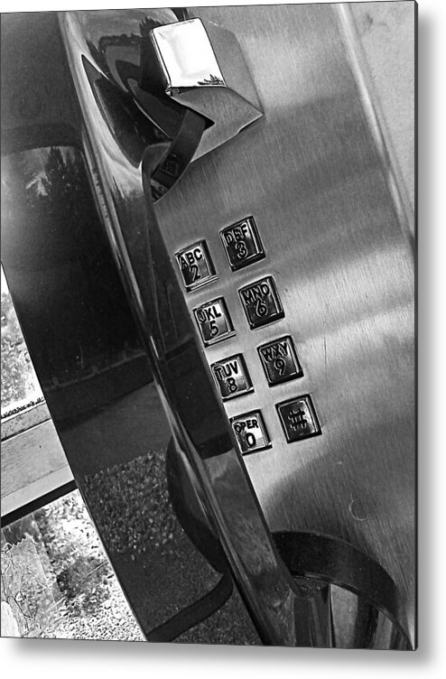 Handset Metal Print featuring the photograph Dial Tone by Kevin D Davis