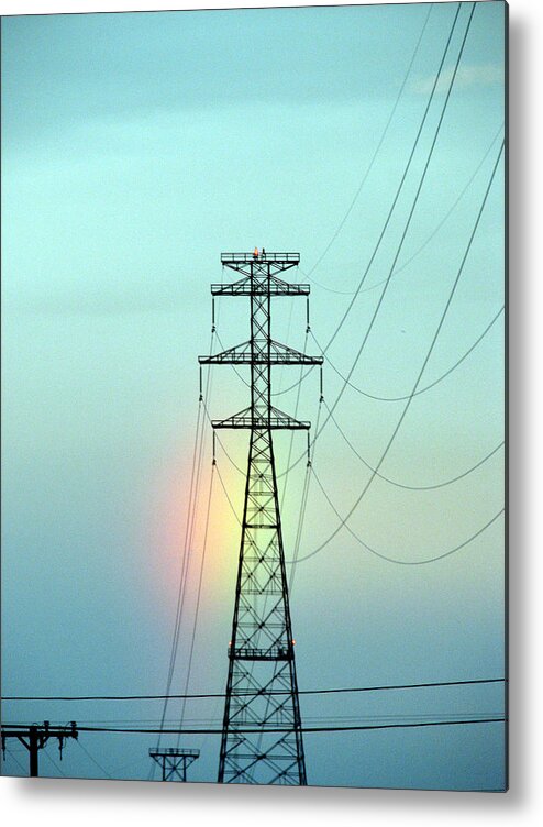 Rainbow Metal Print featuring the photograph Electric Rainbow by Marie Jamieson