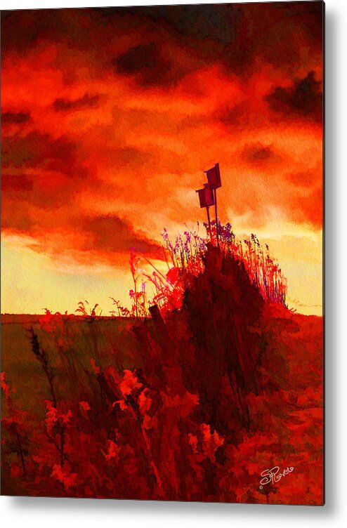 Coloful Metal Print featuring the painting Gone South by Suni Roveto