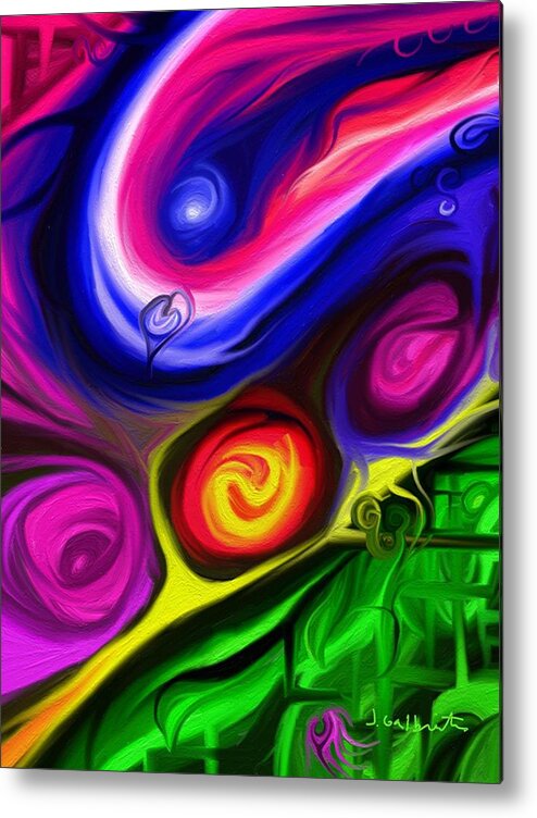 Heart Metal Print featuring the digital art Heart Song by Jennifer Galbraith