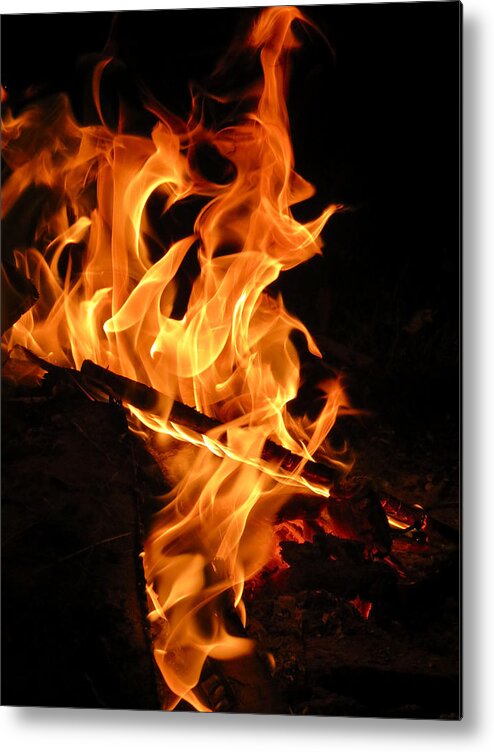 Fire Metal Print featuring the photograph Highly Defined Flame by Azthet Photography