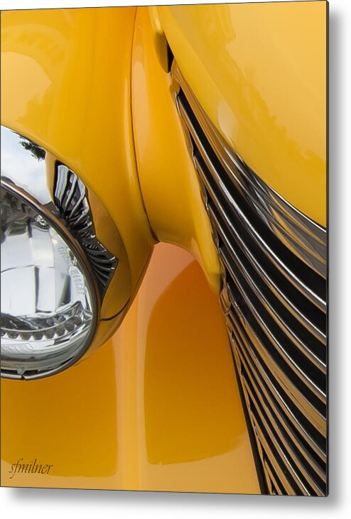 Abstracts Metal Print featuring the photograph Hot Rod Chevy by Steven Milner