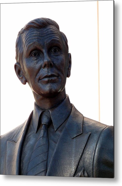 Johnny Carson Metal Print featuring the photograph Johnny Carson by Jeff Lowe