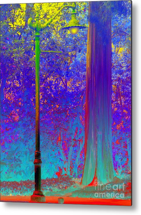 Rainbow Eucalyptus Metal Print featuring the digital art Lamp Post by Dorlea Ho