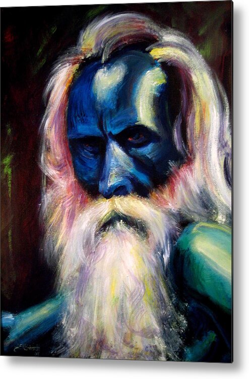 Man Metal Print featuring the painting Maker by Jason Reinhardt