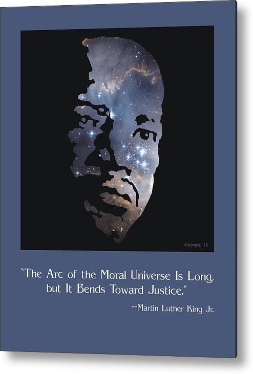 Posters Metal Print featuring the digital art Martin Luther King, Jr. Poster by Walter Neal