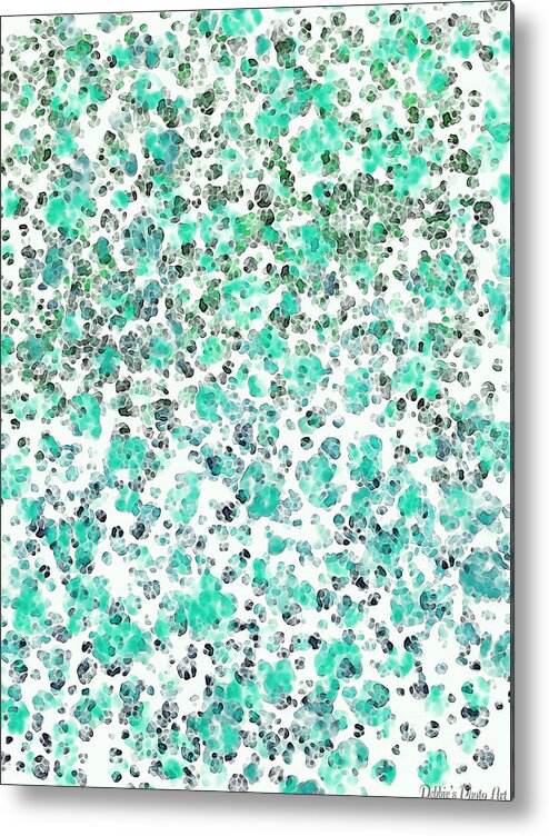 Abstract Metal Print featuring the digital art Mermaid Dreams abstract by Debbie Portwood
