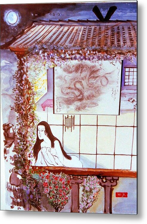 Japan Metal Print featuring the painting Midnight Rendezvous by Scott Cumming