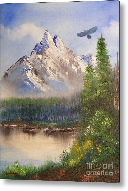 Mountian Metal Print featuring the painting Nature's Wonders by Crispin Delgado