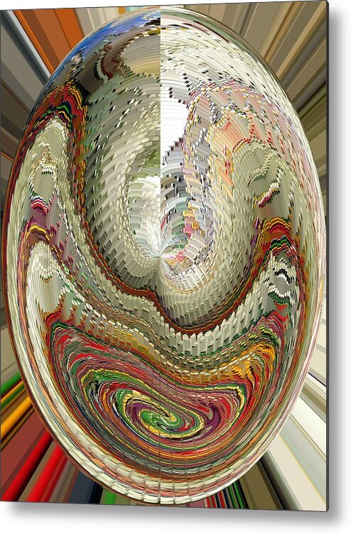 Abstract Metal Print featuring the photograph New Life Form by Marcia Lee Jones
