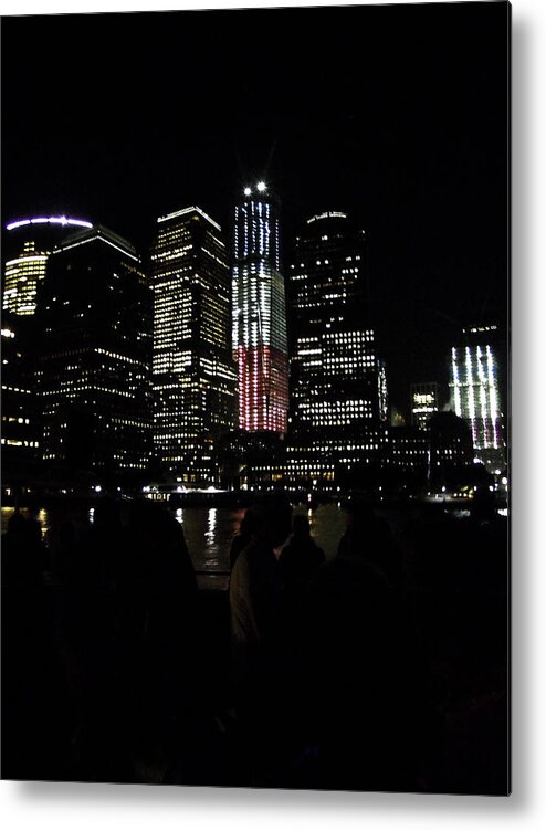 New York City Metal Print featuring the photograph New York City Freedom Tower by Paul Plaine