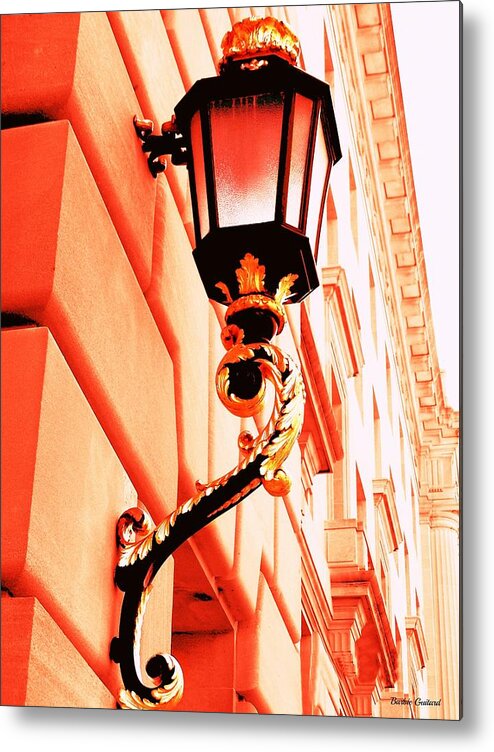 Light Metal Print featuring the photograph Red Light by Barbie Guitard 