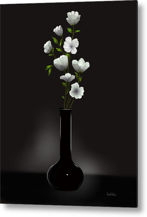 Floral Metal Print featuring the painting Simplicity by Sena Wilson