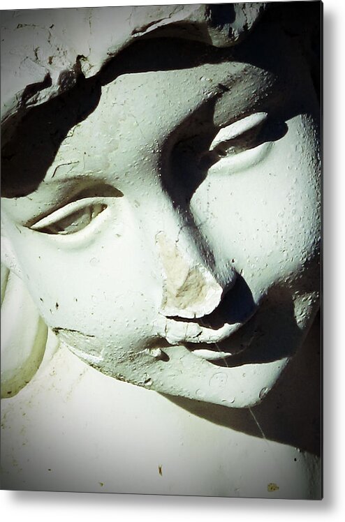 Statue Metal Print featuring the photograph Smile on her Face by Michele Nelson