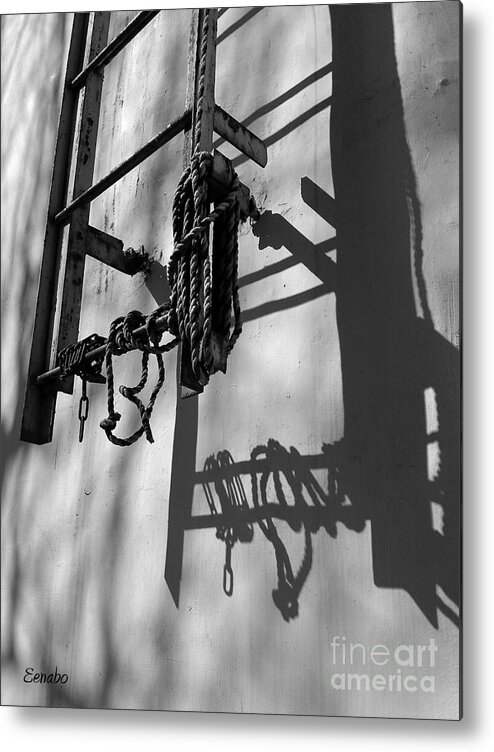 Ladder Metal Print featuring the photograph Sun Play by Eena Bo