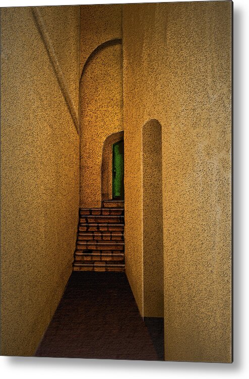 Photography Metal Print featuring the photograph The Green Door by Paul Wear