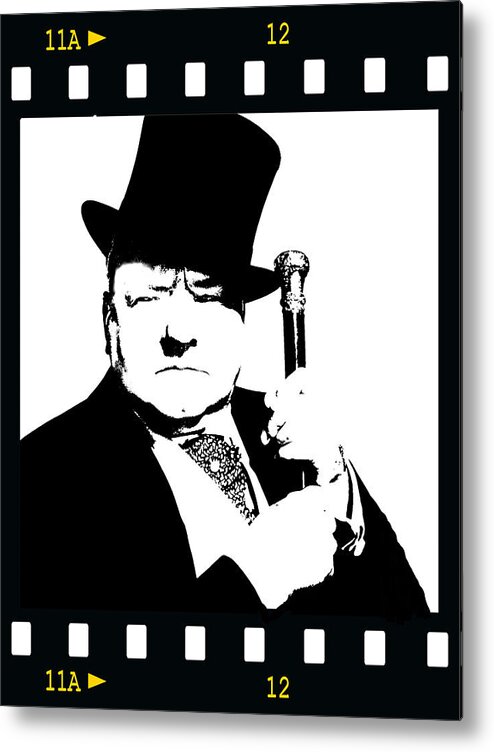 Actor Metal Print featuring the painting W. C. Fields by Jann Paxton