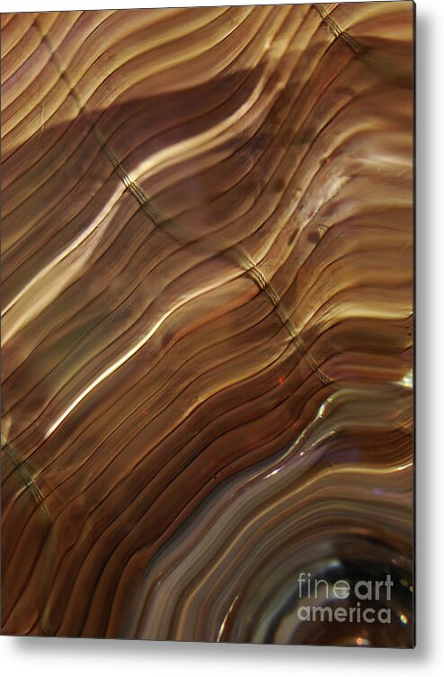 Glass Metal Print featuring the photograph Weave Wave by Mark Holbrook