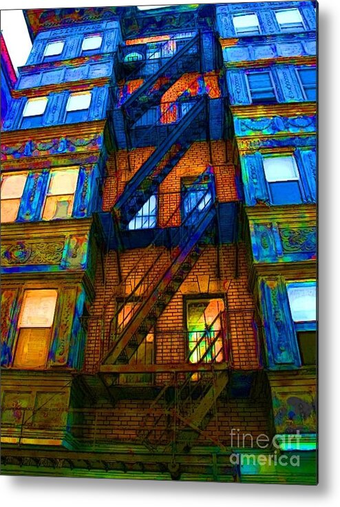 Apartments Metal Print featuring the photograph Winding Up by Julie Lueders 
