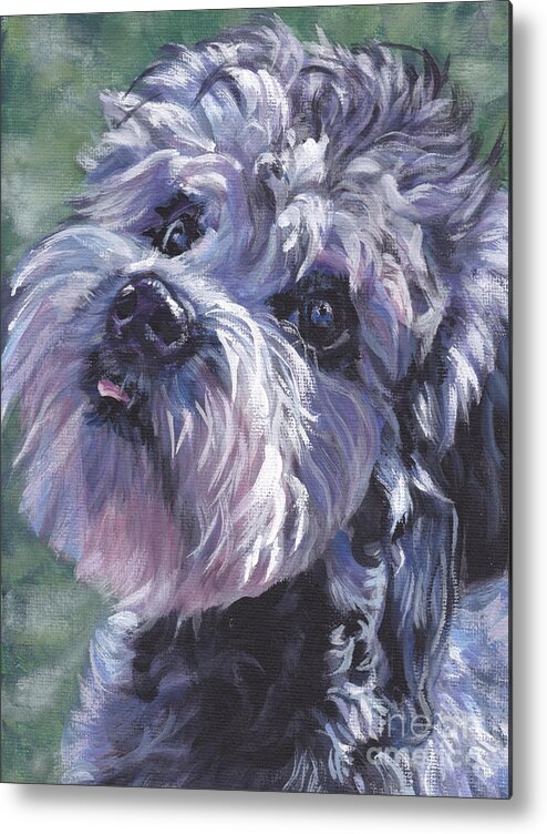 Dandie Dinmont Terrier Metal Print featuring the painting Dandie Dinmont Terrier #1 by Lee Ann Shepard