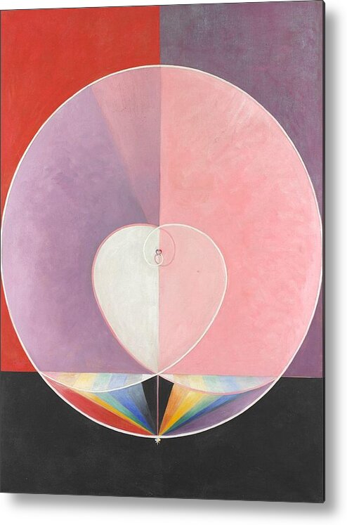 Doves No. 2 Metal Print featuring the painting Hilma af Klint by MotionAge Designs