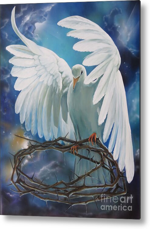 Dove Metal Print featuring the painting The Dove #1 by Larry Cole