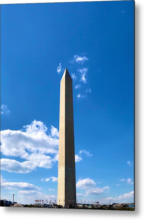 Washington Dc Metal Print featuring the photograph Washington Monument #1 by Chris Montcalmo