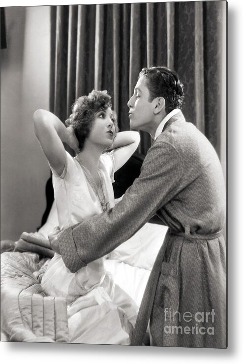 -couples- Metal Print featuring the photograph Silent Film Still: Couples #12 by Granger