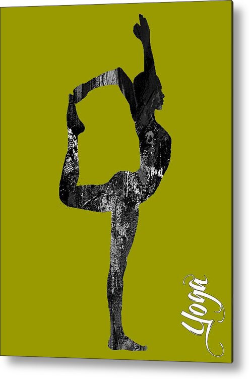 Yoga Metal Print featuring the mixed media Yoga Collection #18 by Marvin Blaine