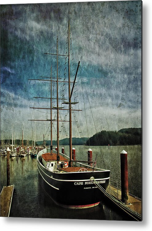 Nautical Decor Metal Print featuring the photograph Cape Foulweather Tall Ship #2 by Thom Zehrfeld