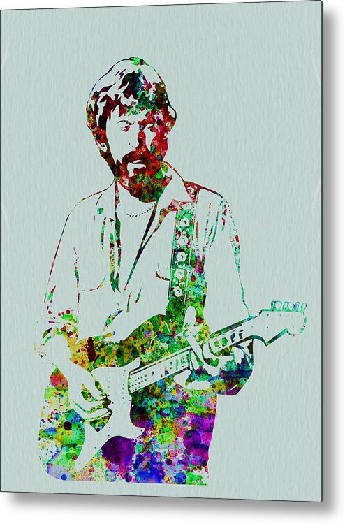 Eric Clapton Metal Print featuring the painting Eric Clapton by Naxart Studio