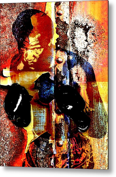 George Foreman Metal Print featuring the mixed media George Foreman Collection #2 by Marvin Blaine