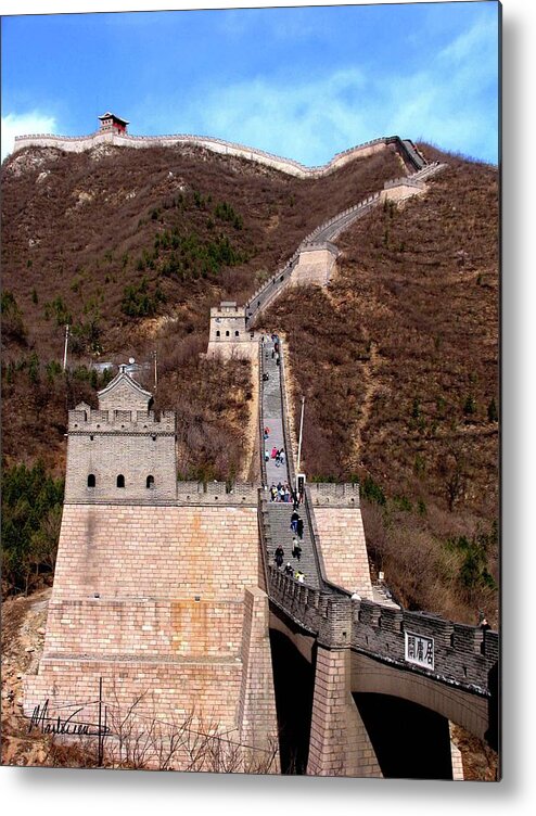 China Metal Print featuring the photograph Great Wall by Marti Green